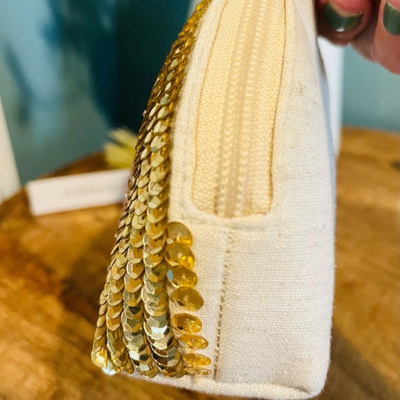 NEW COTTON BLEND MAKEUP BAG - Picture 4 of 7